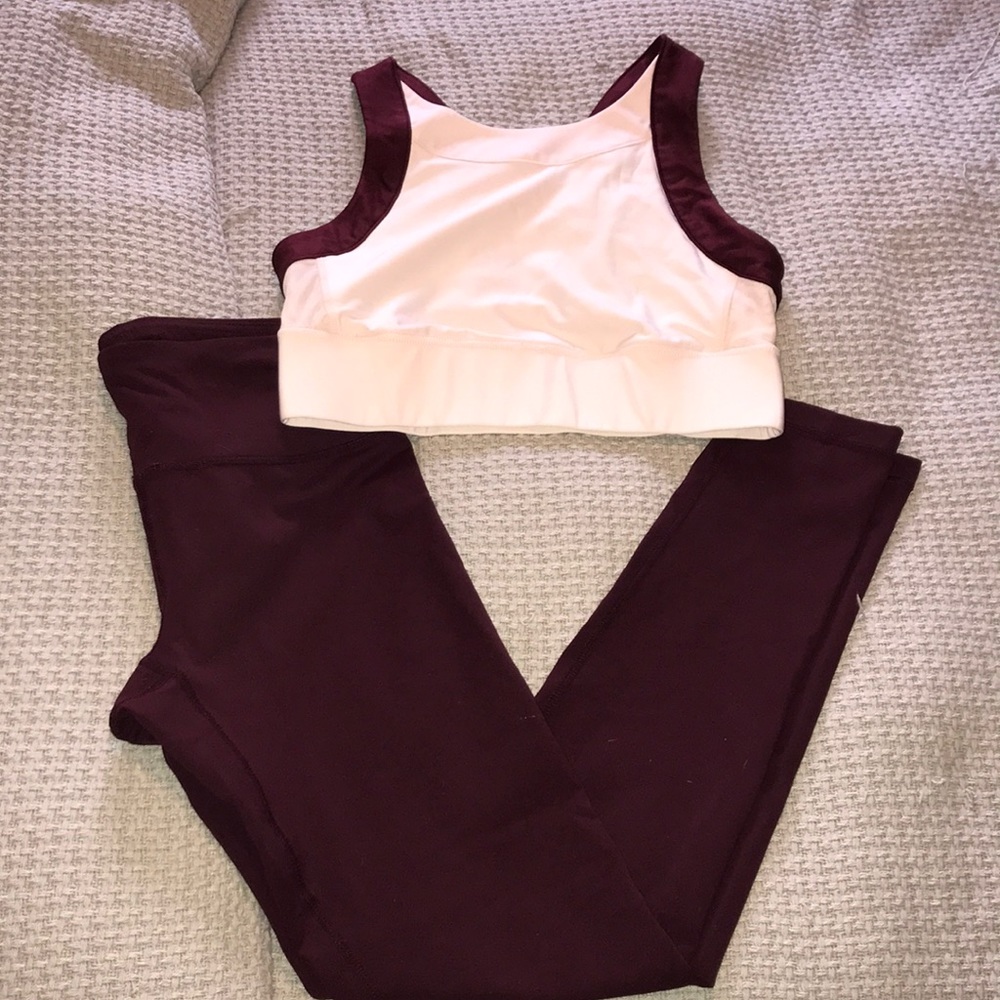 Workout set! 90 degrees leggings/ Mondetta bra